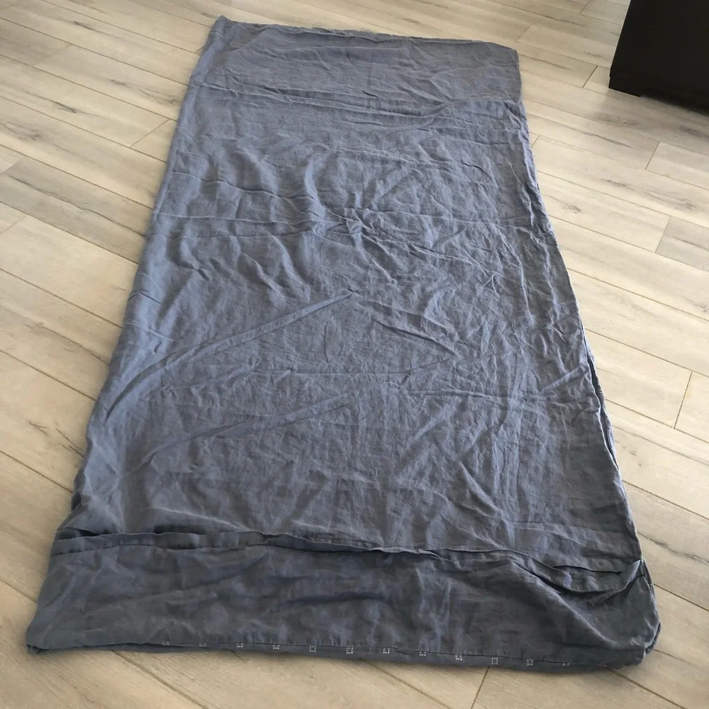 Rejuvenation Linen Embroidered Queen Duvet Cover